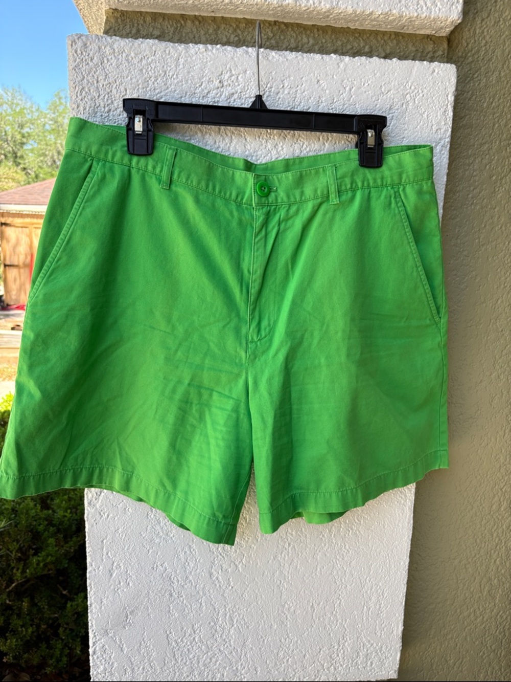 Lauren Ralph Lauren Kelly Green Cotton Chino Shorts